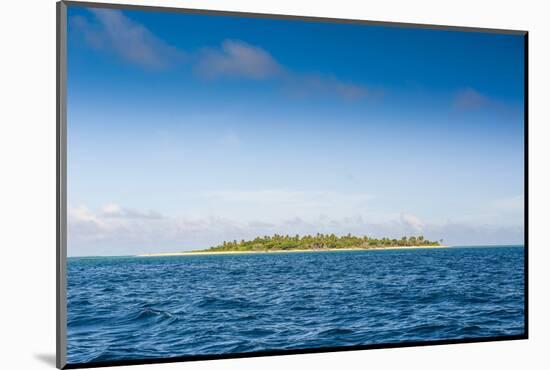 Little Island with a White Sand Beach in Ha'Apai Islands, Tonga, South Pacific-Michael Runkel-Mounted Photographic Print