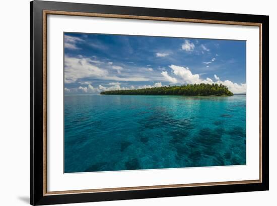 Little Islet in the Ant Atoll, Pohnpei, Micronesia, Pacific-Michael Runkel-Framed Photographic Print