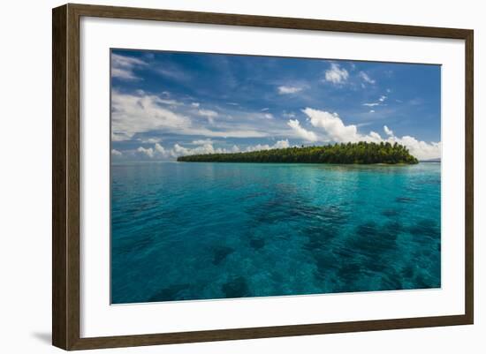 Little Islet in the Ant Atoll, Pohnpei, Micronesia, Pacific-Michael Runkel-Framed Photographic Print