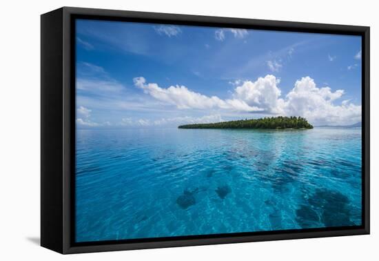 Little Islet in the Ant Atoll, Pohnpei, Micronesia-Michael Runkel-Framed Premier Image Canvas