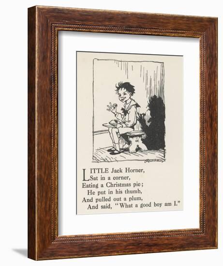 Little Jack Horner-Arthur Rackham-Framed Art Print