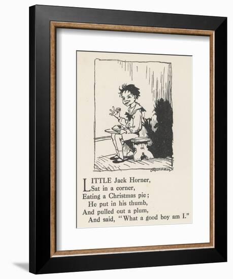 Little Jack Horner-Arthur Rackham-Framed Art Print