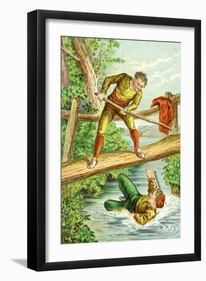 Little John and Robin Hood-null-Framed Art Print
