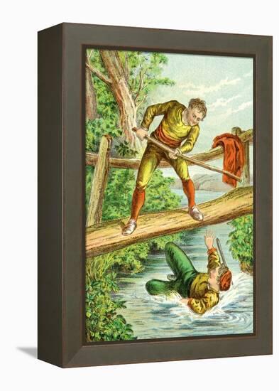 Little John and Robin Hood-null-Framed Stretched Canvas
