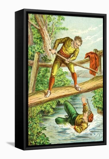 Little John and Robin Hood-null-Framed Stretched Canvas