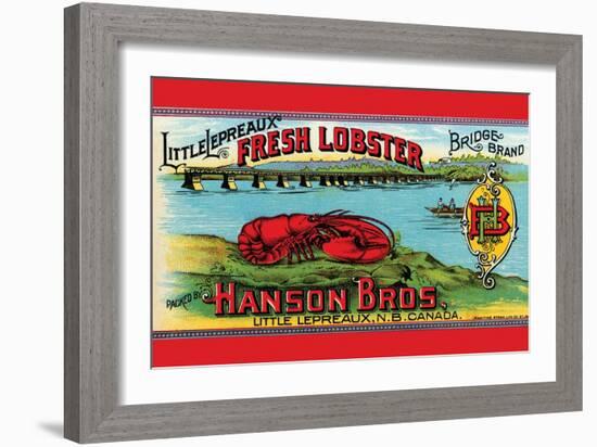 Little Lepreaux Fresh Lobster-null-Framed Art Print