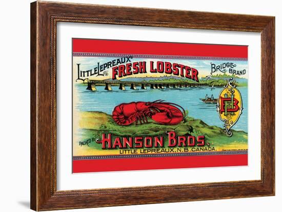 Little Lepreaux Fresh Lobster-null-Framed Art Print