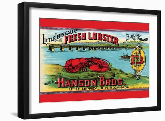 Little Lepreaux Fresh Lobster-null-Framed Art Print