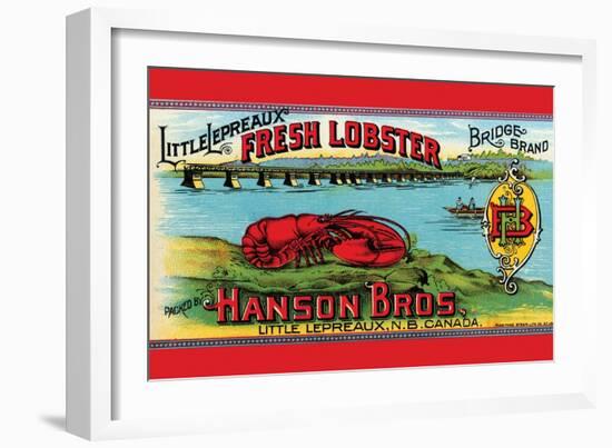 Little Lepreaux Fresh Lobster-null-Framed Art Print