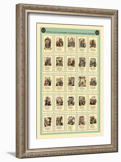 Little Lily's Alphabet-Oscar Pletsch-Framed Art Print