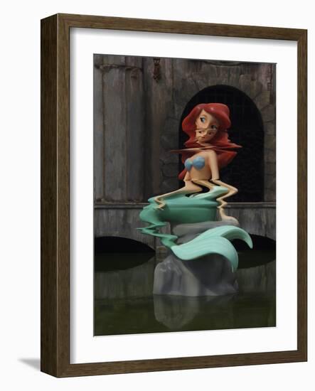 Little Mermage-Banksy-Framed Giclee Print