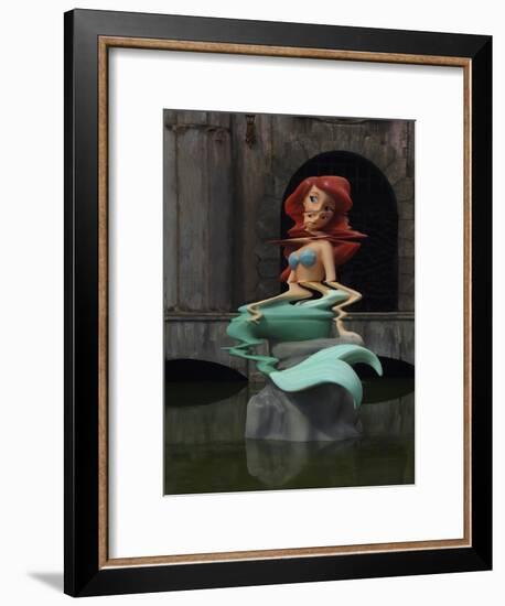 Little Mermage-Banksy-Framed Giclee Print