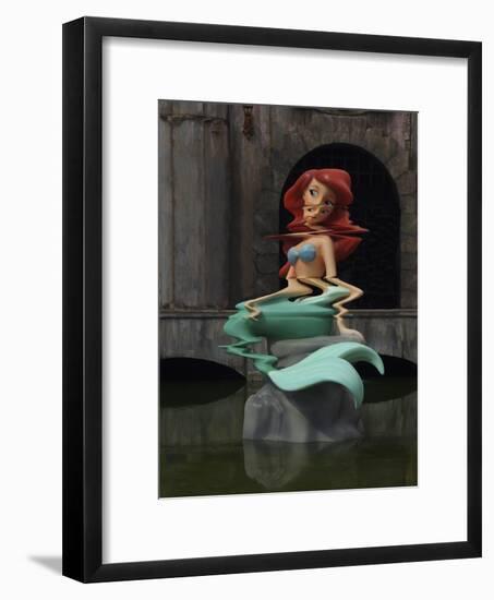 Little Mermage-Banksy-Framed Giclee Print