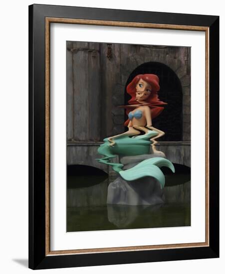 Little Mermage-Banksy-Framed Giclee Print