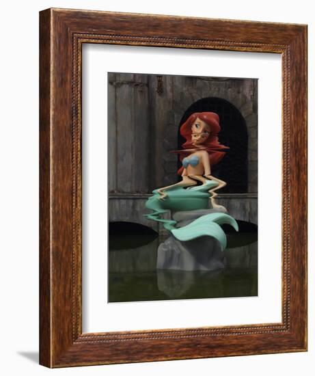 Little Mermage-Banksy-Framed Giclee Print