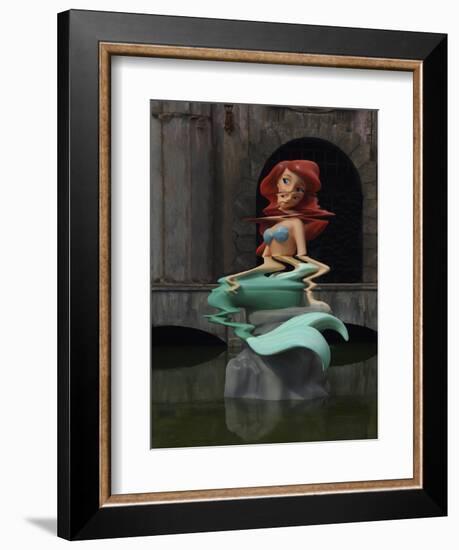 Little Mermage-Banksy-Framed Giclee Print