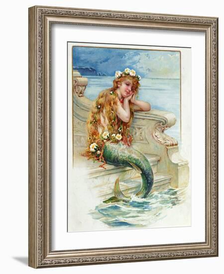 Little Mermaid, by Hans Christian Andersen (1805-75)-E.s. Hardy-Framed Giclee Print