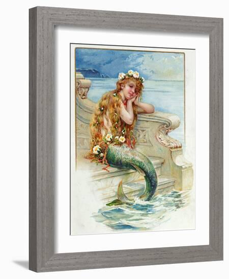 Little Mermaid, by Hans Christian Andersen (1805-75)-E.s. Hardy-Framed Giclee Print