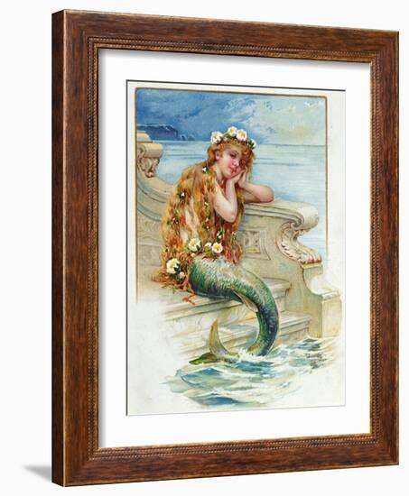Little Mermaid, by Hans Christian Andersen (1805-75)-E.s. Hardy-Framed Giclee Print