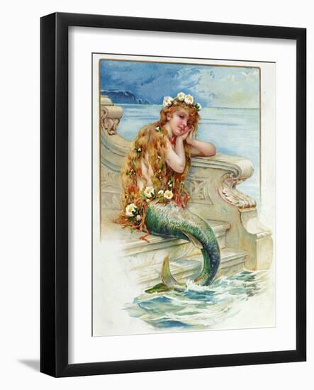 Little Mermaid, by Hans Christian Andersen (1805-75)-E.s. Hardy-Framed Giclee Print