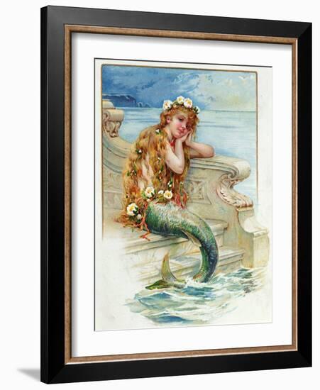 Little Mermaid, by Hans Christian Andersen (1805-75)-E.s. Hardy-Framed Giclee Print