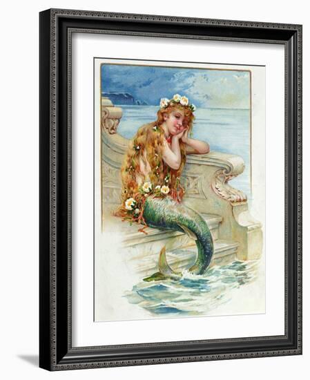 Little Mermaid, by Hans Christian Andersen (1805-75)-E.s. Hardy-Framed Giclee Print