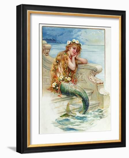 Little Mermaid, by Hans Christian Andersen (1805-75)-E.s. Hardy-Framed Giclee Print