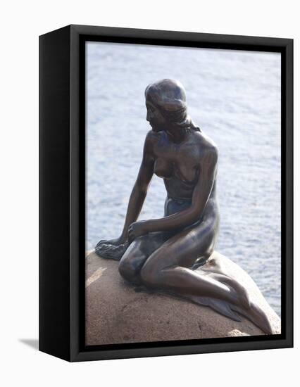 Little Mermaid, Copenhagen, Denmark, Scandinavia, Europe-Frank Fell-Framed Premier Image Canvas