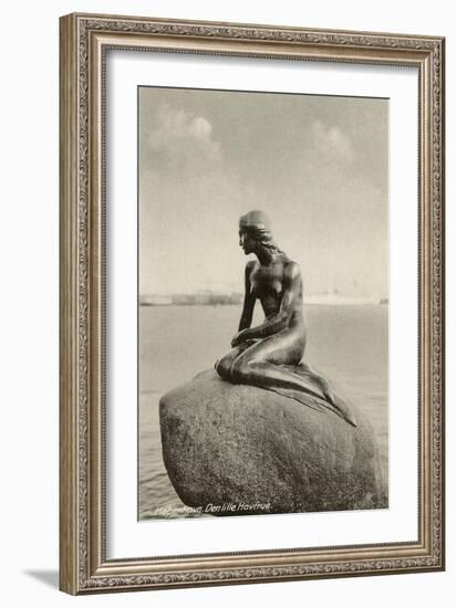 Little Mermaid, Copenhagen, Denmark-null-Framed Art Print