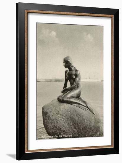 Little Mermaid, Copenhagen, Denmark-null-Framed Art Print