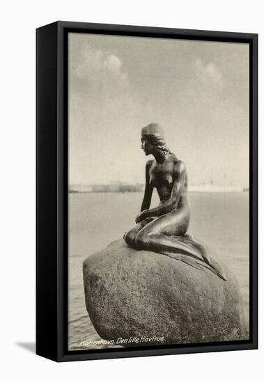 Little Mermaid, Copenhagen, Denmark-null-Framed Stretched Canvas