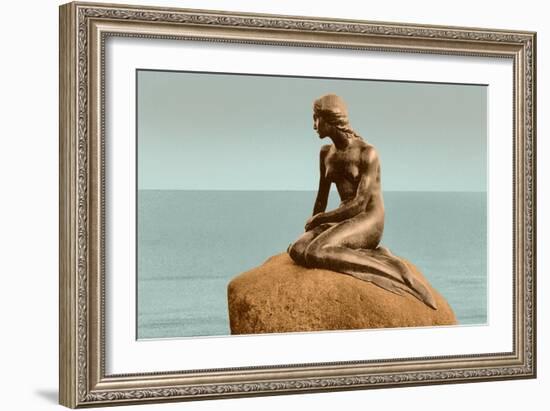 Little Mermaid Statue-null-Framed Art Print