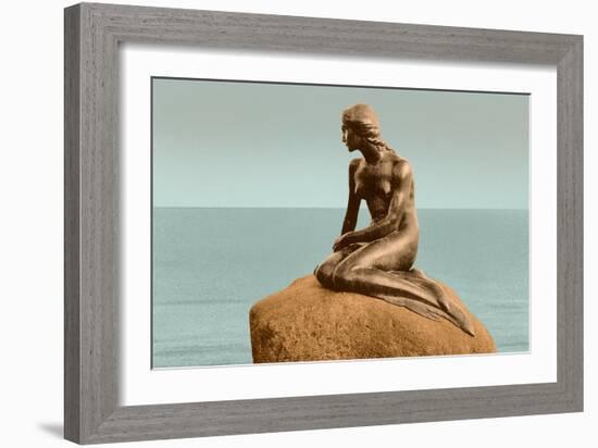 Little Mermaid Statue-null-Framed Art Print