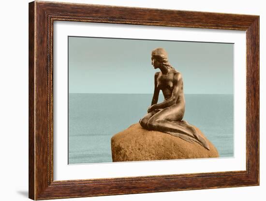 Little Mermaid Statue--Framed Art Print