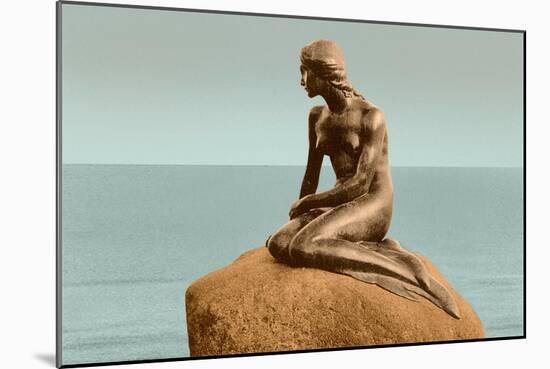 Little Mermaid Statue-null-Mounted Art Print