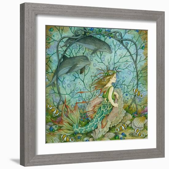 Little Mermaid-Linda Ravenscroft-Framed Giclee Print