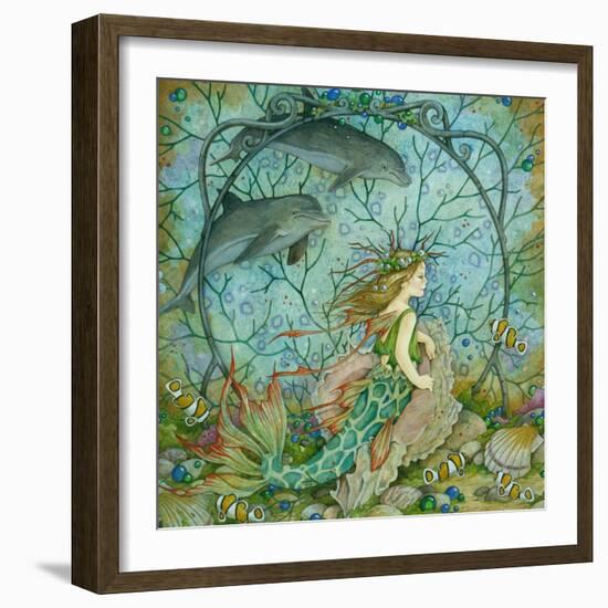 Little Mermaid-Linda Ravenscroft-Framed Giclee Print