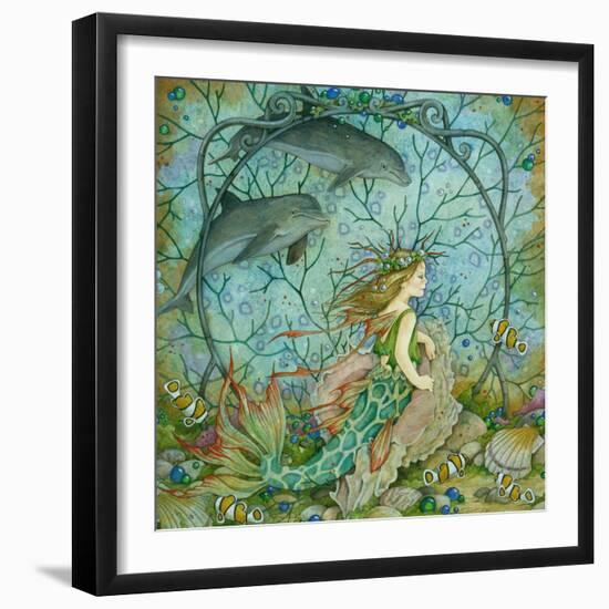 Little Mermaid-Linda Ravenscroft-Framed Giclee Print