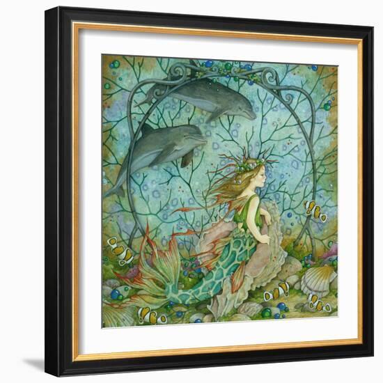 Little Mermaid-Linda Ravenscroft-Framed Giclee Print