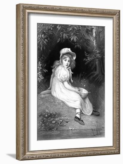 Little Miss Muffet, 19th Century-null-Framed Giclee Print