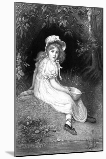 Little Miss Muffet, 19th Century-null-Mounted Giclee Print