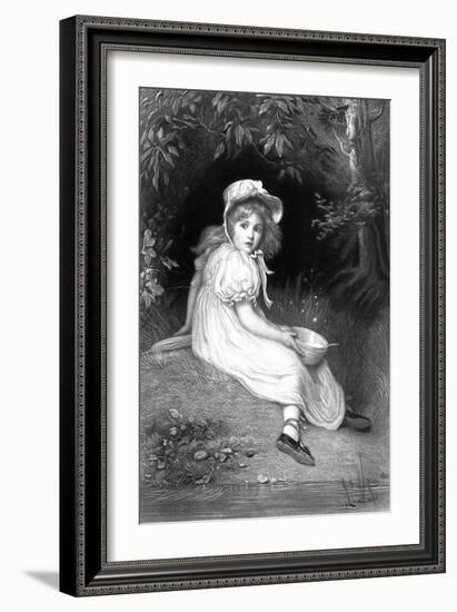 Little Miss Muffet, 19th Century-null-Framed Giclee Print