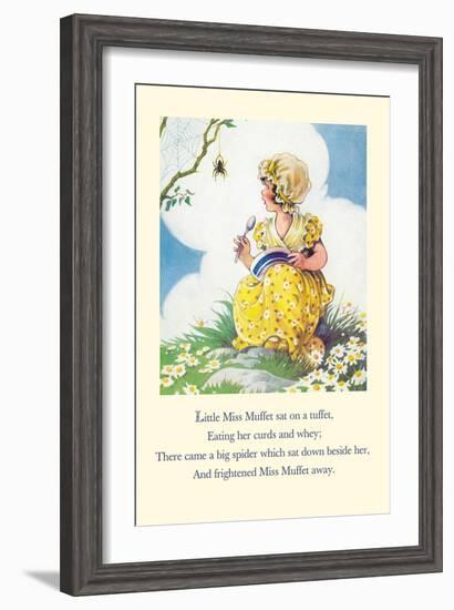 Little Miss Muffet-null-Framed Art Print