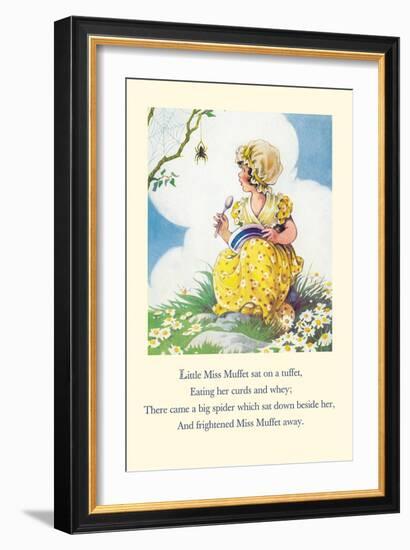 Little Miss Muffet-null-Framed Art Print