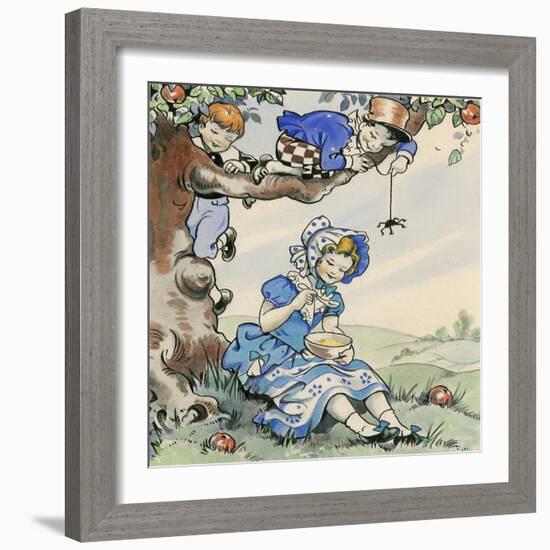 Little Miss Muffet-Jesus Blasco-Framed Giclee Print