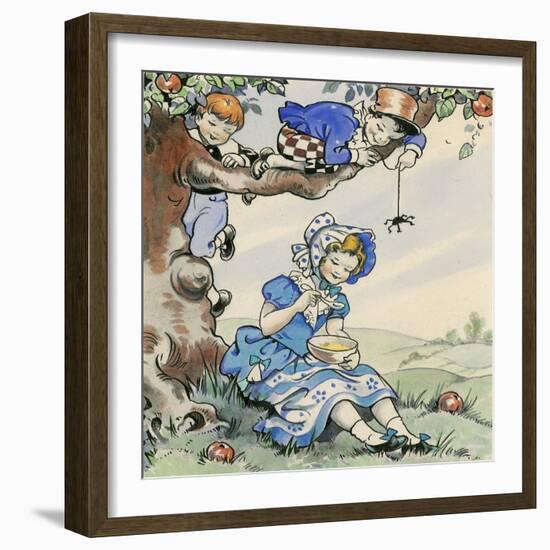 Little Miss Muffet-Jesus Blasco-Framed Giclee Print