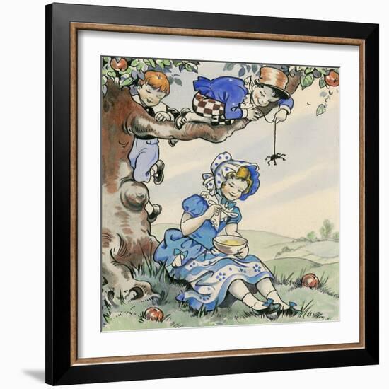 Little Miss Muffet-Jesus Blasco-Framed Giclee Print