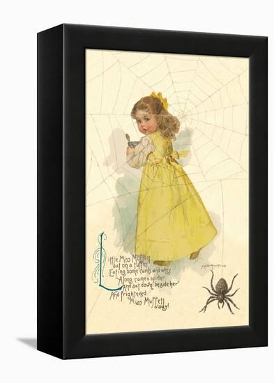 Little Miss Muffett-Maud Humphrey-Framed Stretched Canvas