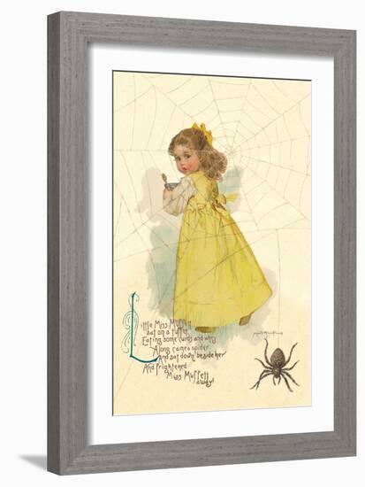 Little Miss Muffett-Maud Humphrey-Framed Art Print