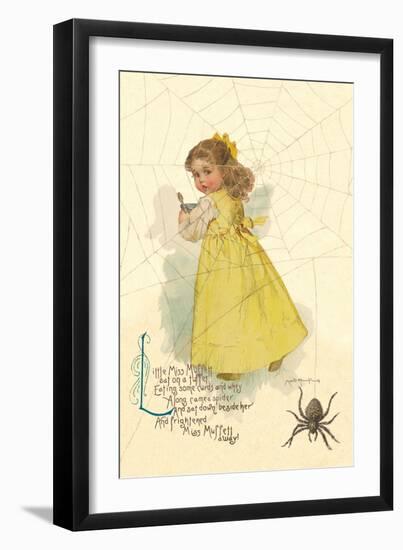 Little Miss Muffett-Maud Humphrey-Framed Art Print